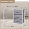 Sorbus 6 Drawers Dresser- Storage Unit with Steel Frame, Wood Top, Fabric Bins - for Bedroom, Closet, Office and more